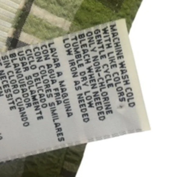 NWOT White Stag Sleeveless Belted Button Front Plaid Fabric Tunic Top Size XL - Picture 8 of 8